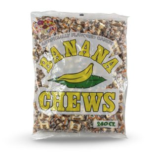 Albert's Fruit Chews – Classic Chewy Candy 240 Ct Bag | Individually Wrapped, Banana