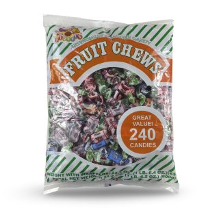 Albert's Fruit Chews – Classic Chewy Candy 240 Ct Bag | Individually Wrapped, Assorted Fruit