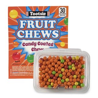 Assorted Tootsie Candy Coated Fruit Chews, Regular Size, 1 Lb Tubs