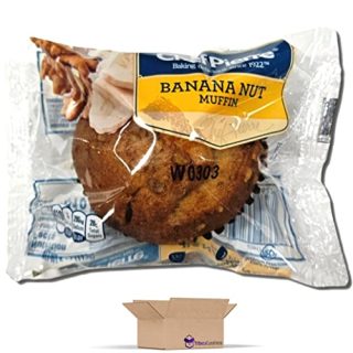 Chef Pierre Banana Nut Muffins Individually Wrapped, 4 oz | Pack of 12