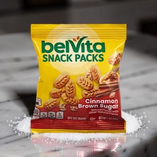 belVita Cinnamon Brown Sugar Breakfast Biscuits 60 Single Serve Packs, School Smart Snacks