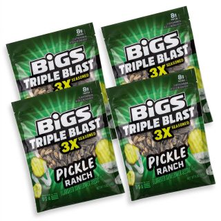 BIGS Triple Blast 3X Seasoned Sunflower Seeds 4 Pack | Pickle Ranch