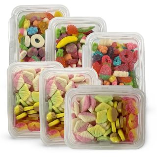 Bubs Swedish Candy & Viral American Gummy Mix Combo, 6 lb. (3 Tubs Each)