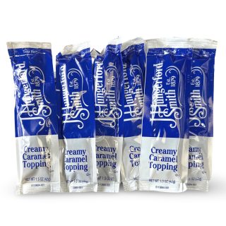 Caramel Icing Topping Packets, 1.5 oz, Great for Snack Cakes and Big Backs, 6 Packets