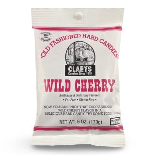 Claeys Old Fashioned Nostalgic Hard Candy – 6 oz Bags, 4 Pack | Wild Cherry