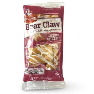Cloverhill Cherry Cheese Bear Claws | Individually Packaged | 12 Pack