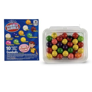 Dubble Bubble Gumball Tub – Classic & Filled Bubble Gum | 10 Color Mix