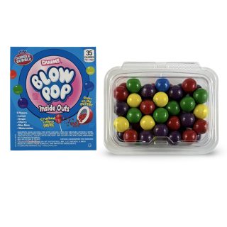 Dubble Bubble Gumball Tub – Classic & Filled Bubble Gum | Blow Pop Inside Outs Filled