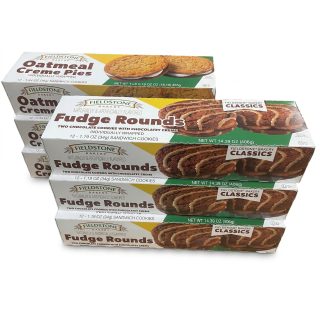 Fieldstone Bakery Variety Pack, Cookie Sandwhich Collection | 3 Boxes of Oatmeal Cream Pies & 3 Boxes of Fudge Rounds