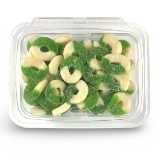 Fruity Flavorful Nostalgic Apple Gummy Rings Candy 1lb.