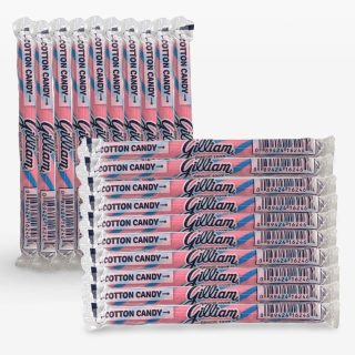Gilliam Nostalgic Candy Sticks – Classic Retro Sweet Treats | Cotton Candy Flavor, 20 Count