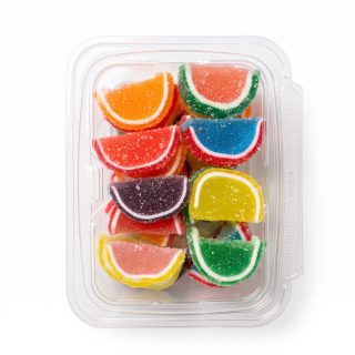 Gourmet Agar Jelly Fruit Slices, 1 lb Tub, Full Size, 20+ Fruit Flavors | Assorted