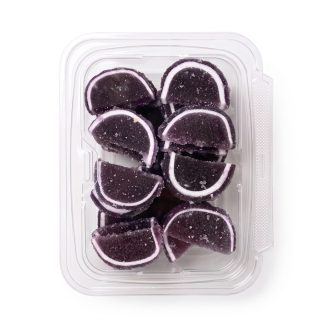 Gourmet Agar Jelly Fruit Slices, 1 lb Tub, Full Size, 20+ Fruit Flavors | Grape