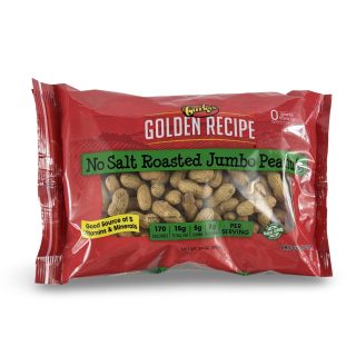 Gurley's Roasted Jumbo Peanuts – 24 oz Bag | No Salt Added