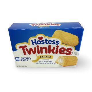 Hostess Snack Cakes Multipack Box, Banana Twinkies, 10 Count Box