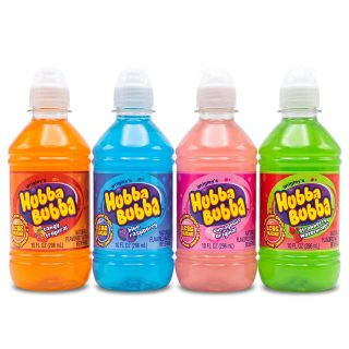 Hubba Bubba After-School Drinks, 10 oz Bottles | 4 Flavor Sampler (4 Bottles)