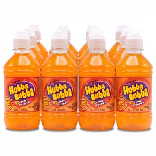 Hubba Bubba After-School Drinks, 10 oz Bottles | Tangy Tropical (12 Bottles)