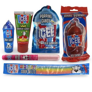 Icee Candy Ultimate 6 Full Size Sweet and Sour Candies