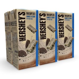 Imported Hershey's Chocolate Milk Drinks 6 Pack, Cookies N Cream Chocolate Milk
