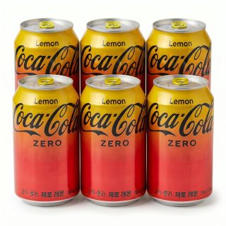 Imported Zero Sugar Sodas & Drinks 6 Pack | Lemon Coke Zero 12 oz Can