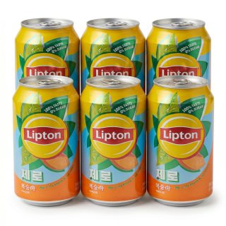Imported Zero Sugar Sodas & Drinks 6 Pack | Lipton Peach Ice Tea 12 oz Can
