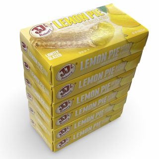 JJ's Bakery Classic Glazed Fruit & Cream Pies – 4 oz, 6 Pack | Lemon