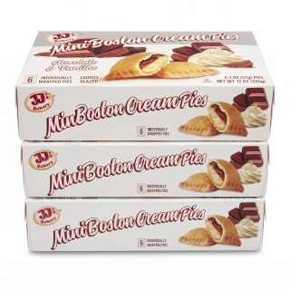 JJ's Bakery Mini Snack Pies | Boston Cream | 3 Box Bundle