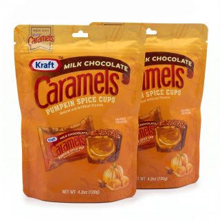Kraft Caramels Fall Candy 2 Pack | Pumpkin Spice Caramel Cups
