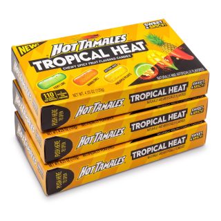Limited Edition Hot Tamales Chewy Candy, 3 Pack Theater Boxes | Tropical Heat