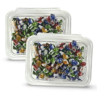 Mixed Flavor Delicate Mini Fruit Drops Nostalgic Grandma Candy | Cherry, Green Apple, Blackberry and Peach | 2 Bulk 8 Oz Tubs (1 Lb Total)