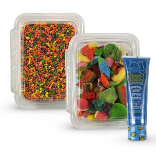 Nerds Cluster Candy Making Kit, 1 lb Gummy Mix + Regular Nerds + Blue Raspberry Sour Ooze
