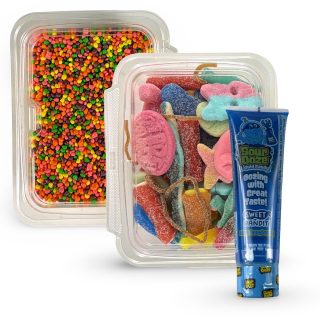 Nerds Cluster Candy Making Kit, 1 lb Swedish Candy + Regular Nerds + Blue Raspberry Sour Ooze