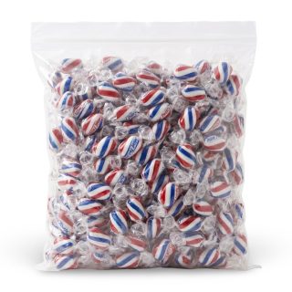 Nostalgic Hard Candy Mix 2 lb Bags, Atkinson's Mint Twist |Red, White & Blue