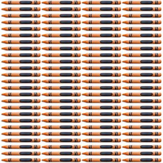 Orange Crayon Bulk Value Pack   | 100 Count
