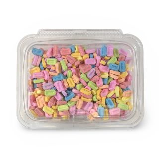 Pez Nostalgic All Ten Flavors Mega-Mix Candy Fruit Tablets Unwrapped, 1 Lb Tub