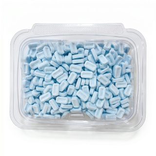 Pez Nostalgic Blueberry Candy Fruit Tablets Unwrapped, 1 Lb Tub