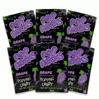 Pop Rocks Popping Candy, Gum & Dips 6 Pack | Grape