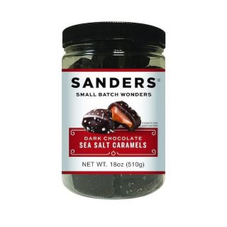 Sanders Dark Chocolate Sea Salt Caramel Thins - 18 oz. Tub