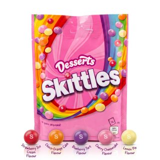 Skittles UK Imports, Desserts 152 gm Bag