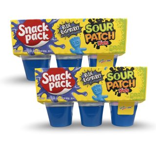 Snack Pack Special Edition Pudding Cups 12 Pack | Sour Patch Kids Blue Raspberry