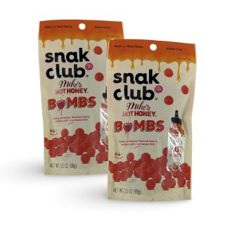 Snak Club Mike’s Hot Honey Flavored Candy – Cherry Bombs | 2 Pack