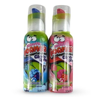 Sour Candy 2-Pack Variety | Build Your Own Assortment, Strawberry and Blueberry Sour Candy Mouth Foamer Spray Candy