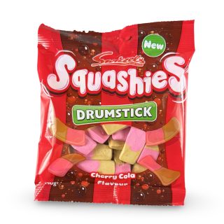 Swizzels Squashies Drumstick Imported Candy – 100 g Bag | Cherry Cola
