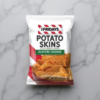 TGI Fridays, Potato Skins Snack Chips Jalapeno Cheddar 3 oz. (6 Count)