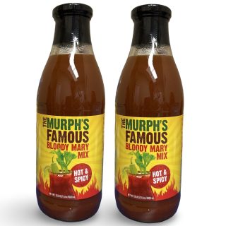 The Murph's Famous Bloody Mary Mix, Hot & Spicy 33.8 fl oz (Pack of 2)