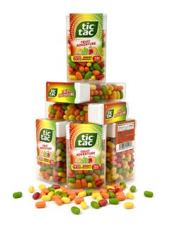 Tic Tac 100 Count Mint Packs – 6 Pack Bundle (600 Total Mints) | Fruit Adventure