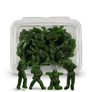 Toy Army Soldier Gummies 1 lb Tub, Classic Green (Apple)
