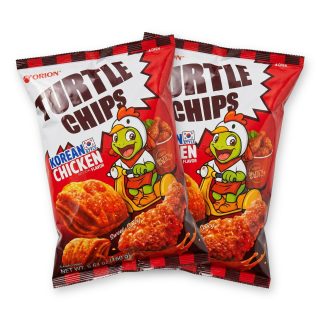 Turtle Chips Korean 4-Layer Crispy Snack Chips, 2 Pack | Korean Style Chicken