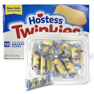 Twinkie Chocolate and Snack Cakes Combo, 10 Cakes & 1 Tub (8 oz, ~20 Pieces)