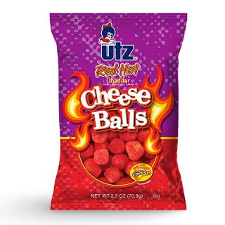 Utz Cheese Balls – 5 Pack Case | Hot Cheese Balls, 2.5 Oz